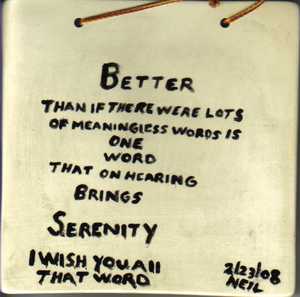 Back of Serenity Tile